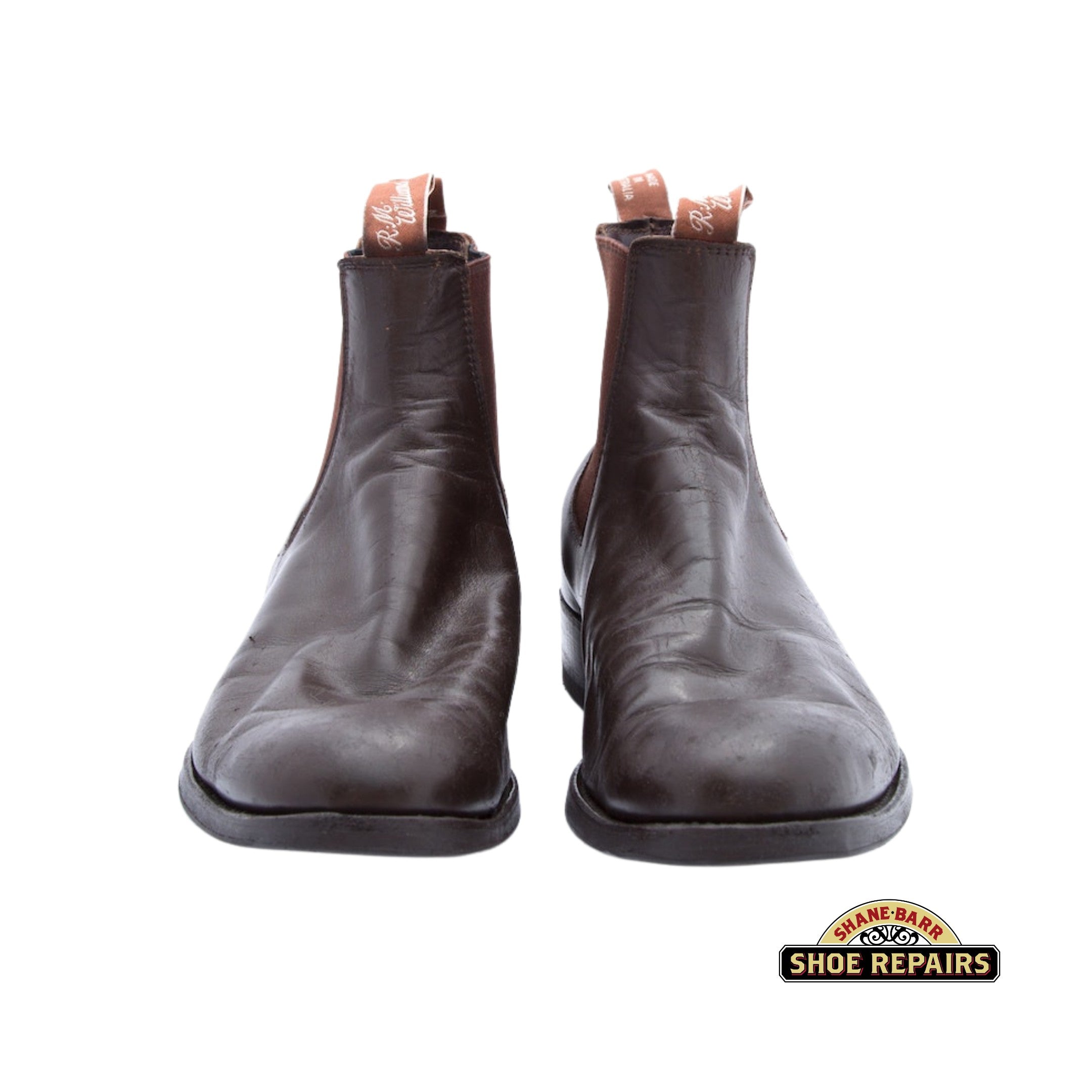 Brown RM Williams Boots After leather care and repair