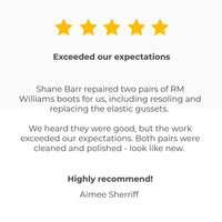 RM Williams resole & restoration