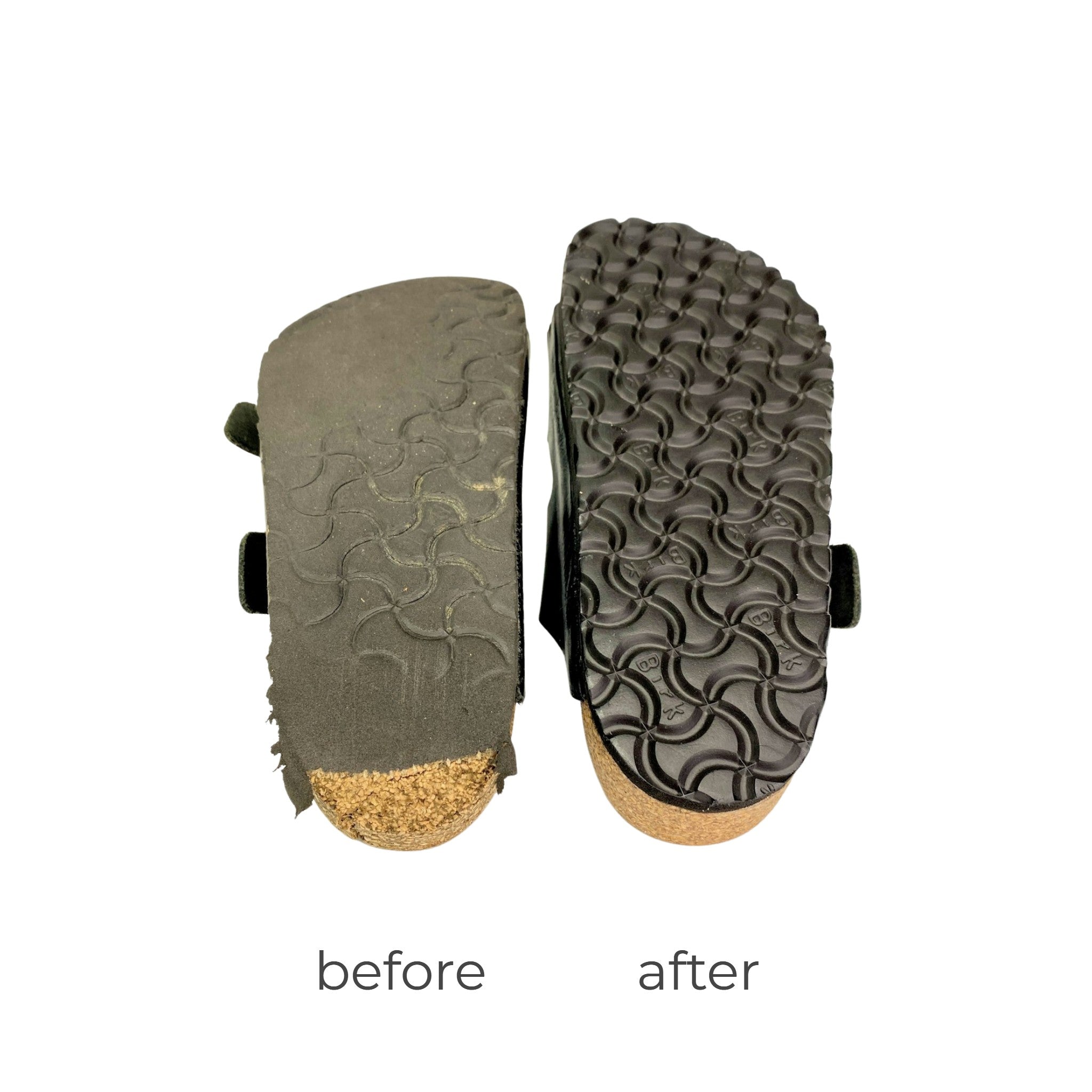 Birkenstock Resole + New Cork Footbeds (per pair)
