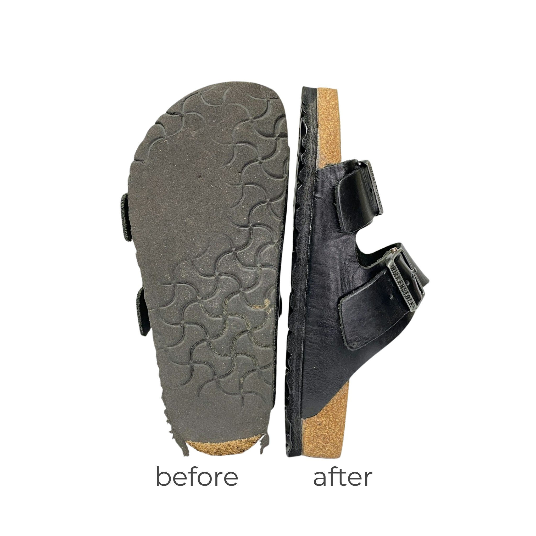 Birkenstock Resole + New Cork Footbeds (per pair)