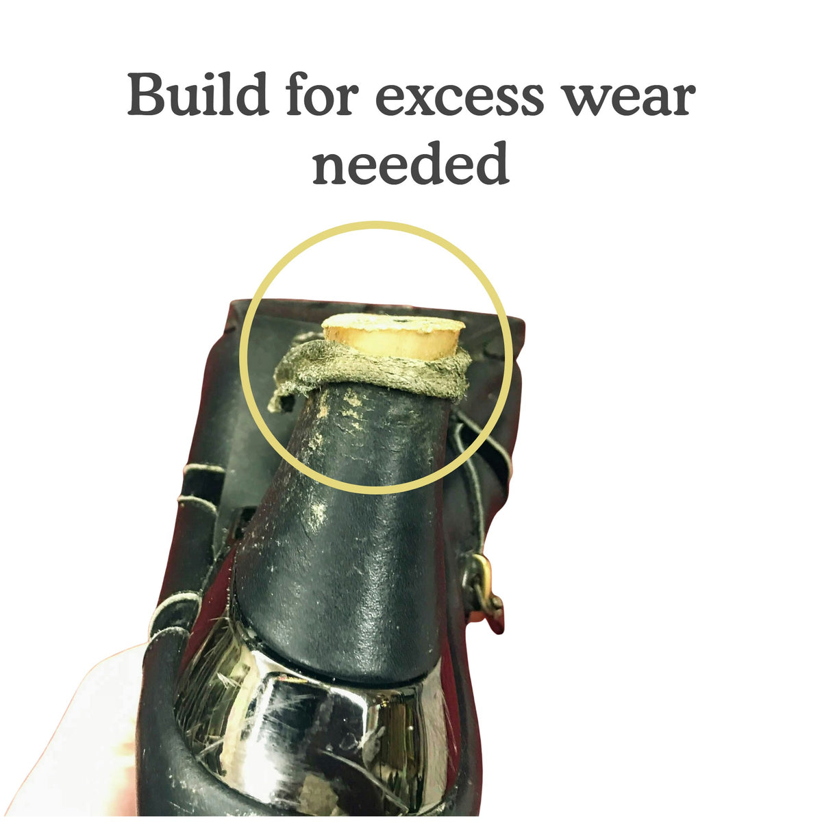 Build for wear on shoe or boot before new soles – Shane's Shoe Repairs