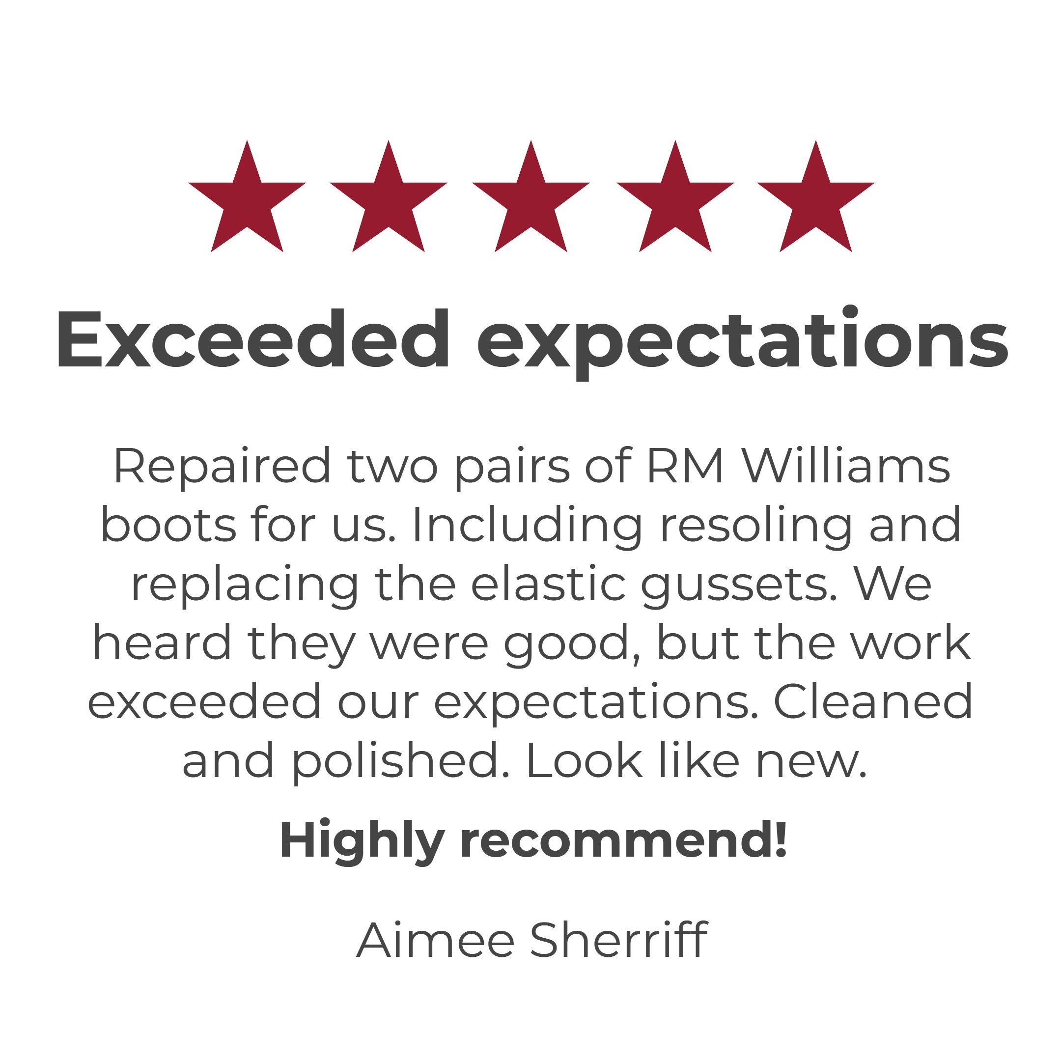 five-star-customer-review-for-rm-williams-dynamic-flex-resole-titled-exceeded-expectations
