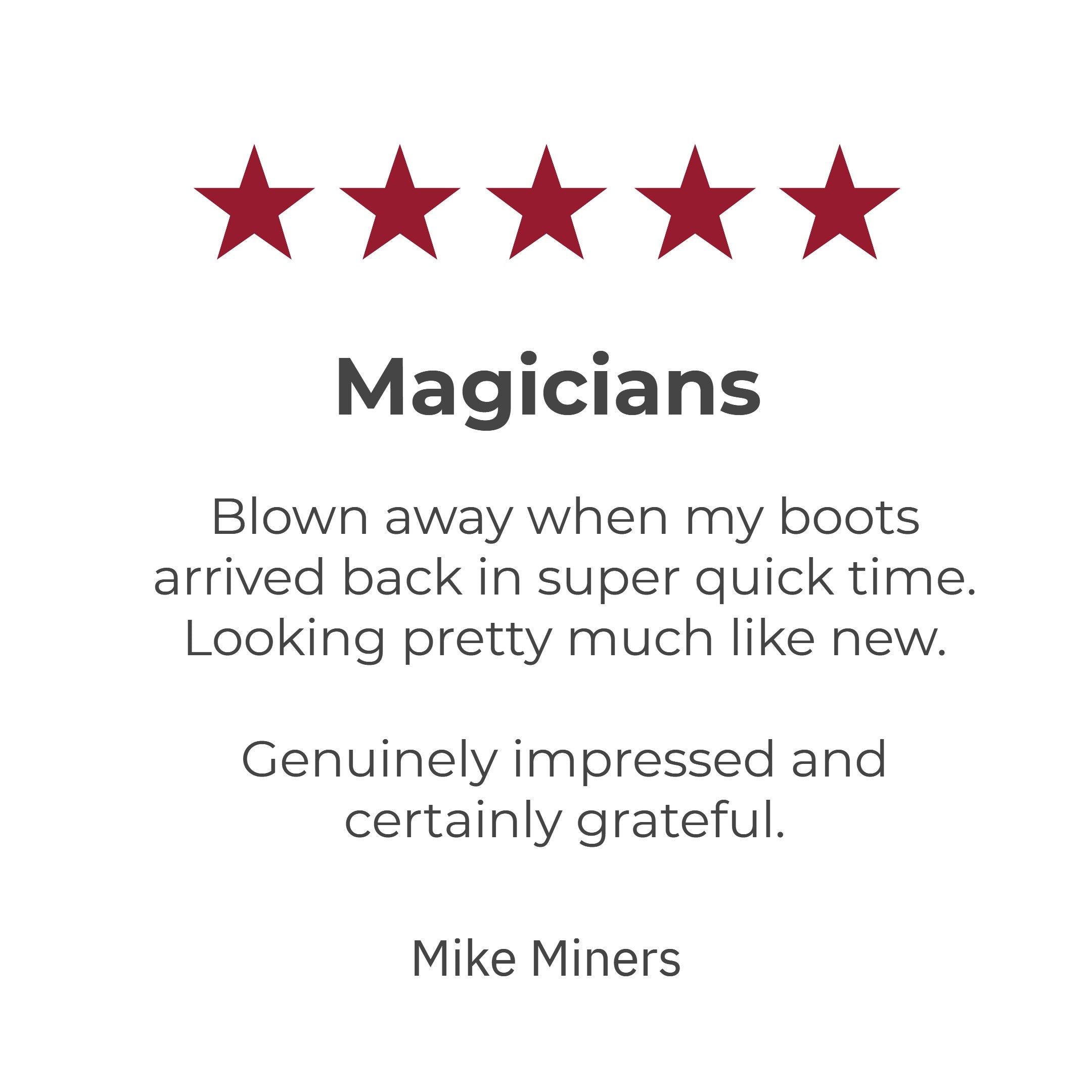 five-star-customer-review-for-rm-williams-dynamic-flex-resole-titled-magicians